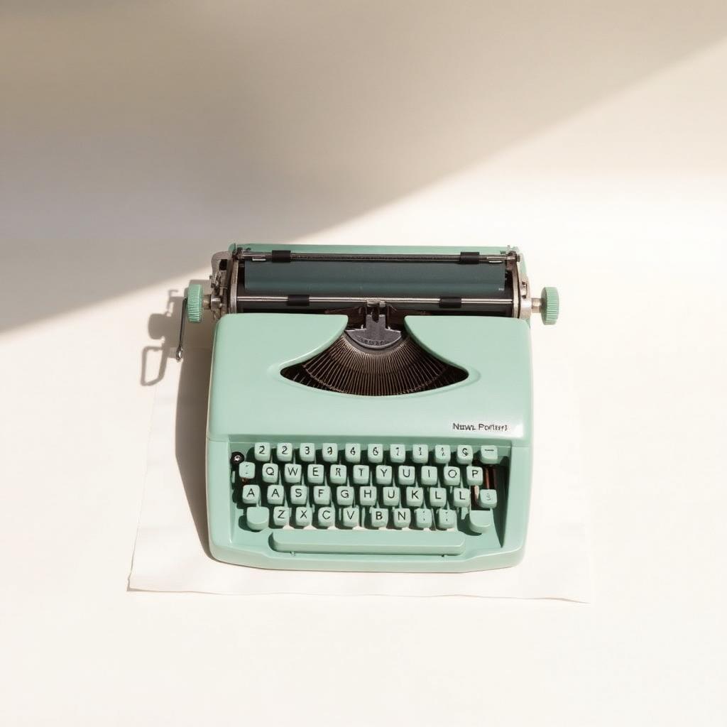 Seafoam Portable Typewriter